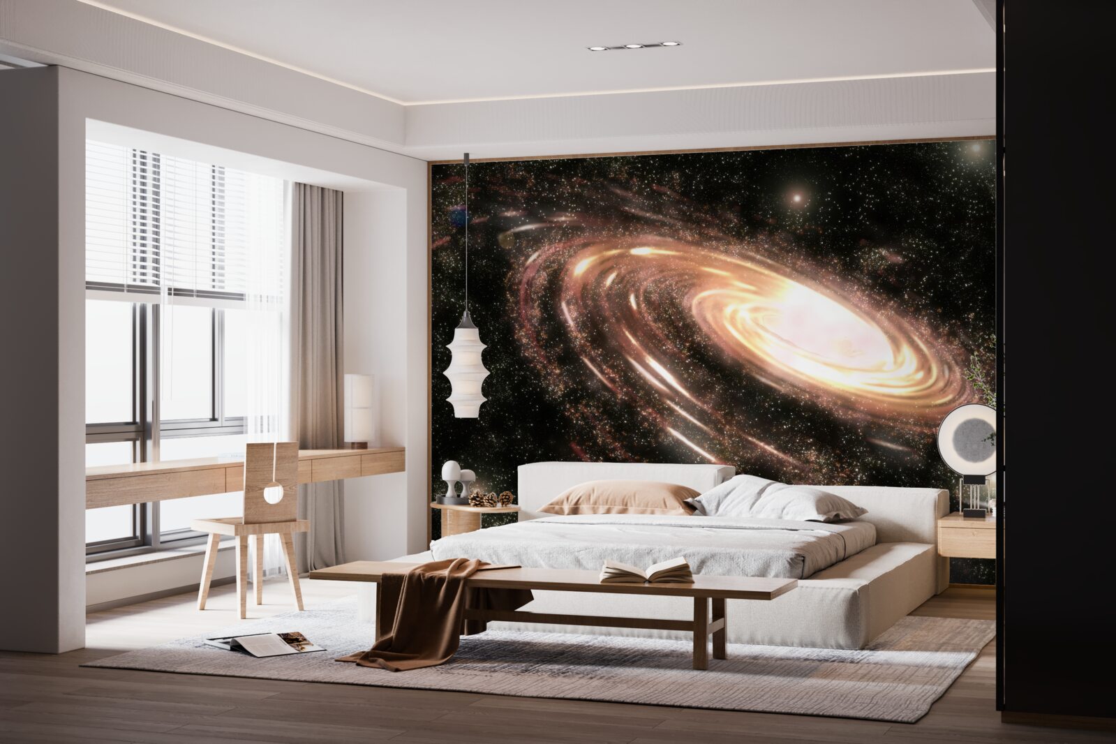 Papier peint galaxie dans l'espace