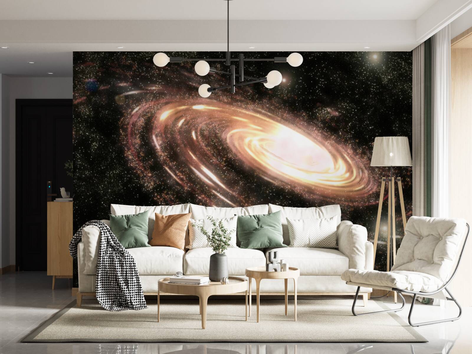 Papier peint galaxie dans l'espace