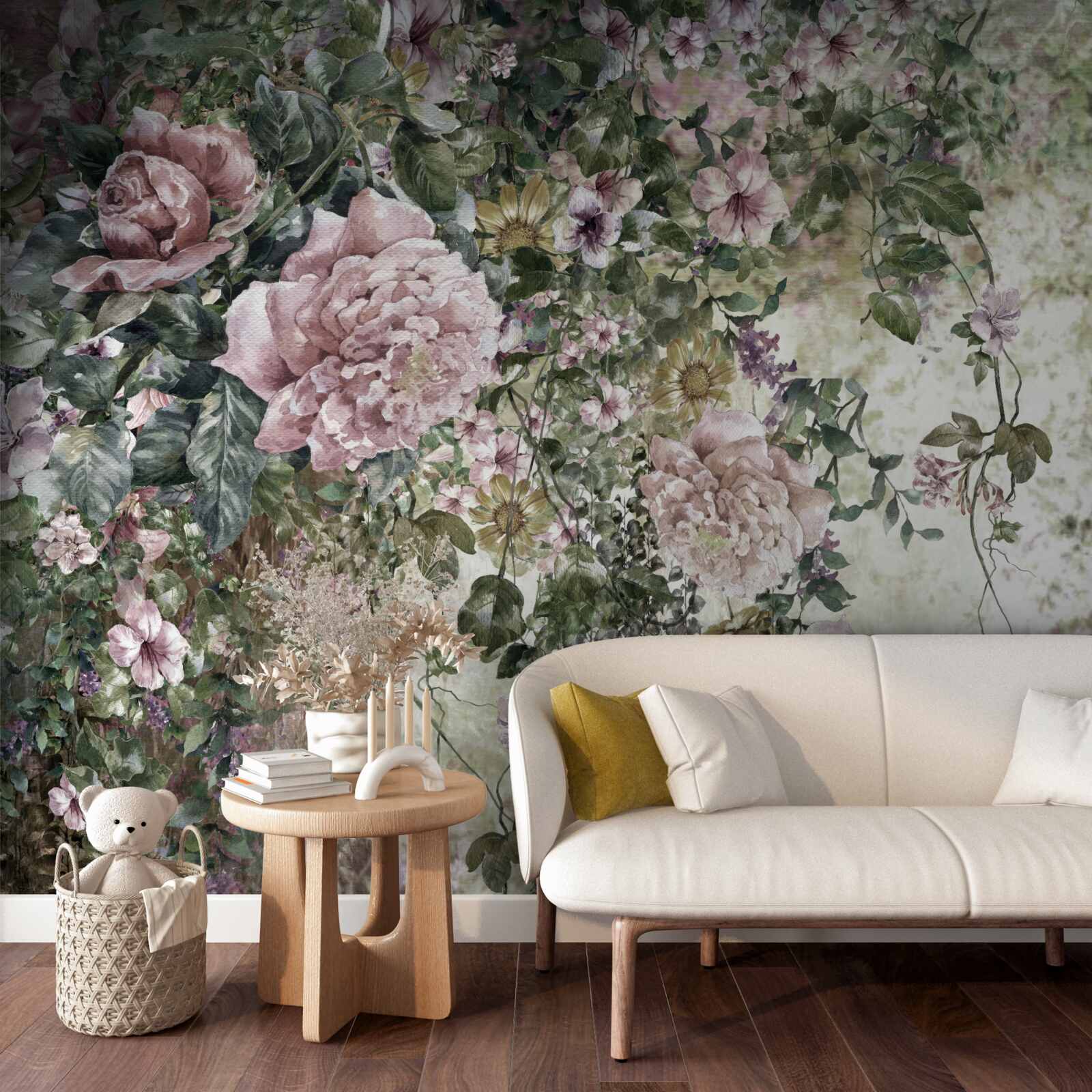 Papier peint beaucoup de plantes et de verdure