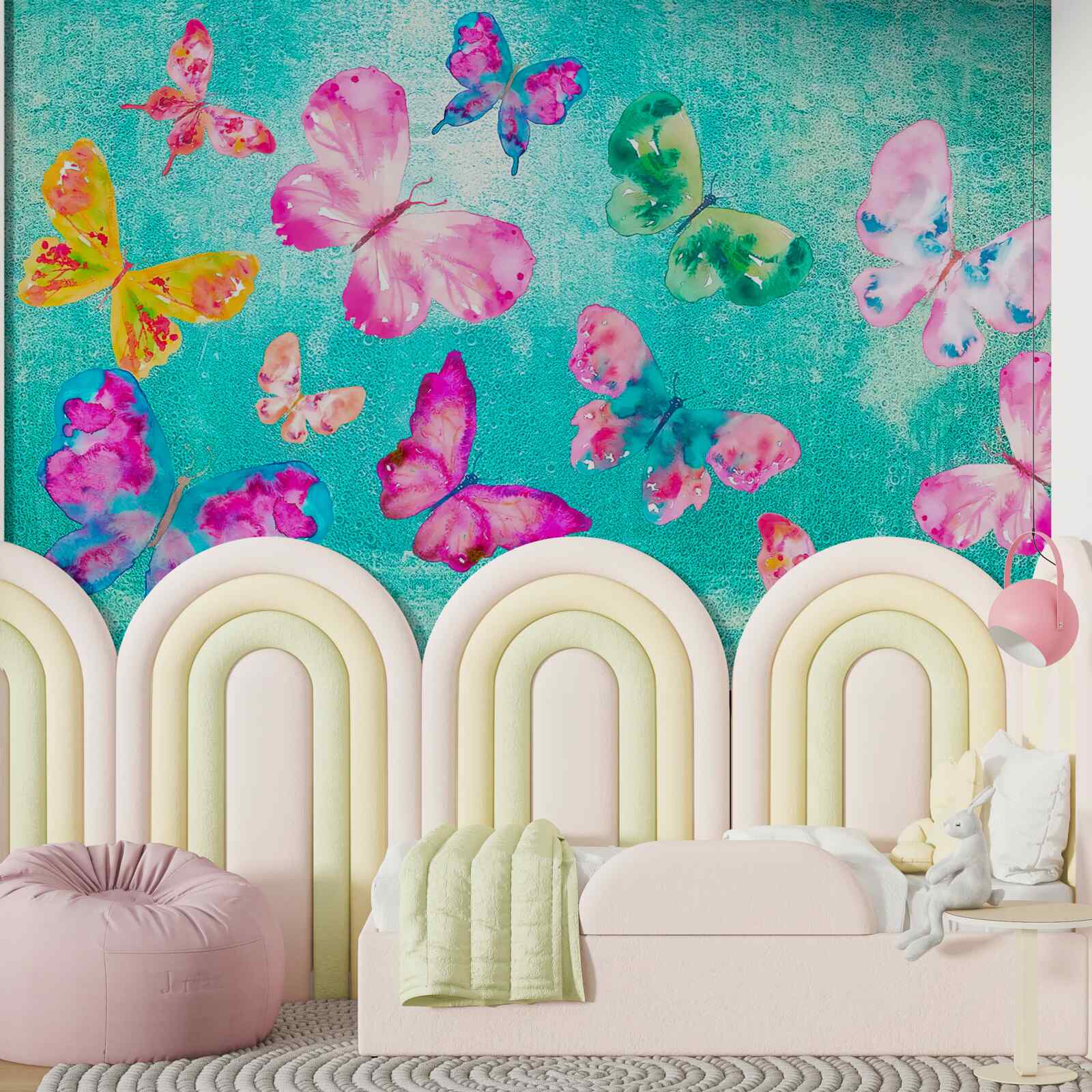 Papier peint des papillons de toutes les couleurs