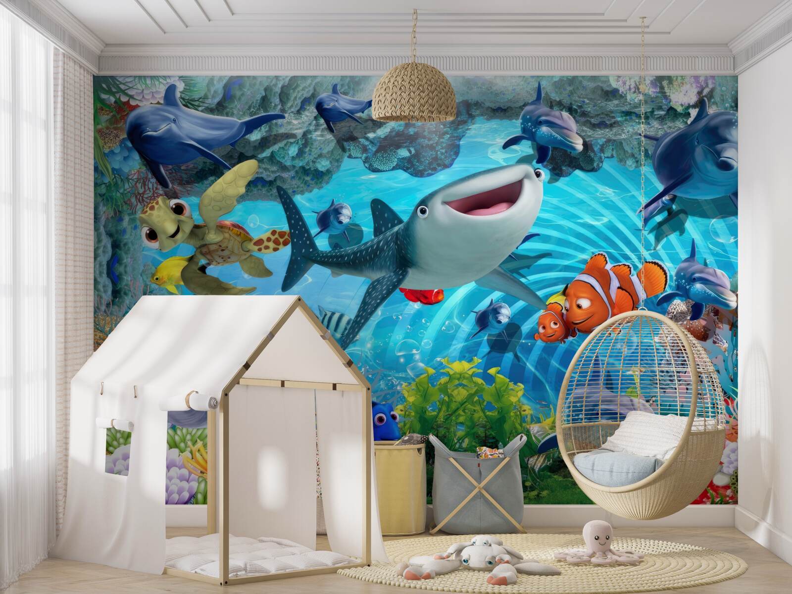 Papier peint royaume sous-marin de l'amusement