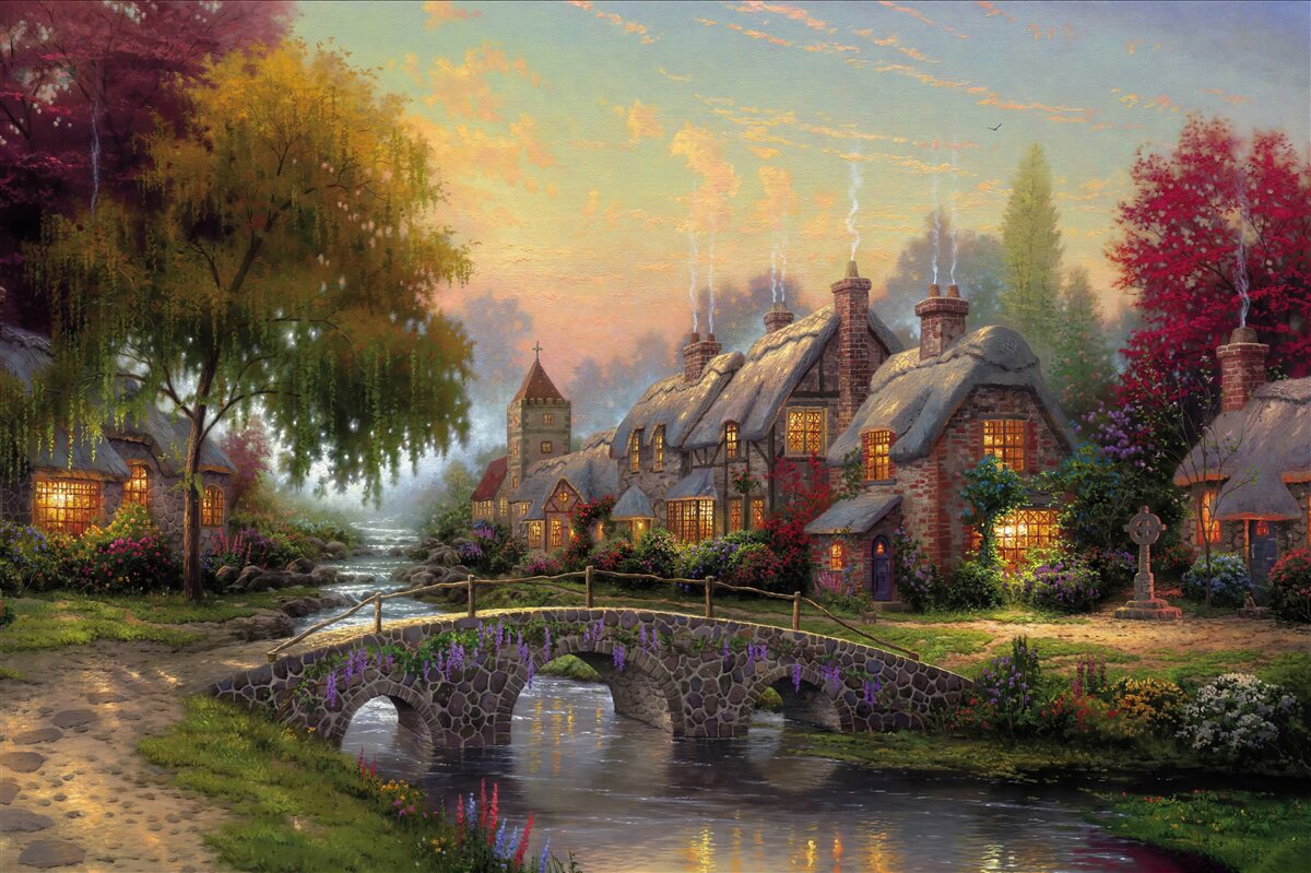 Papier peint paysage rural