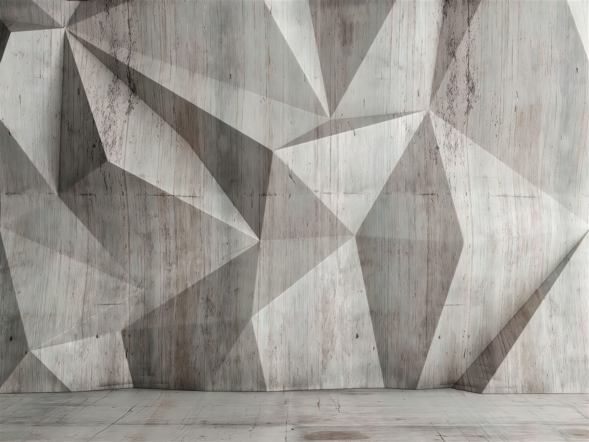 Papier peint surface avec des formes géométriques convexes