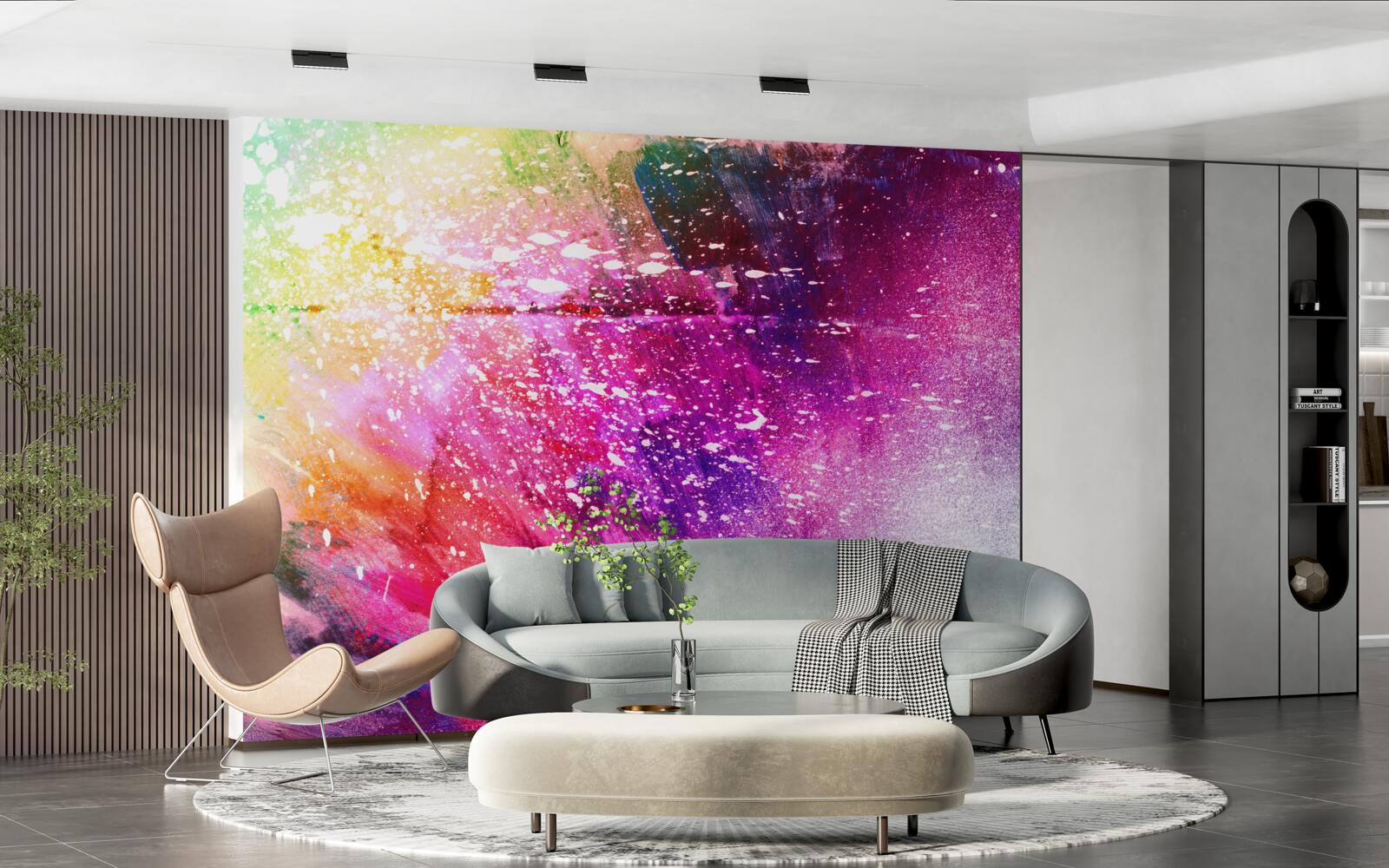 Papier peint fond aux couleurs riches et vives
