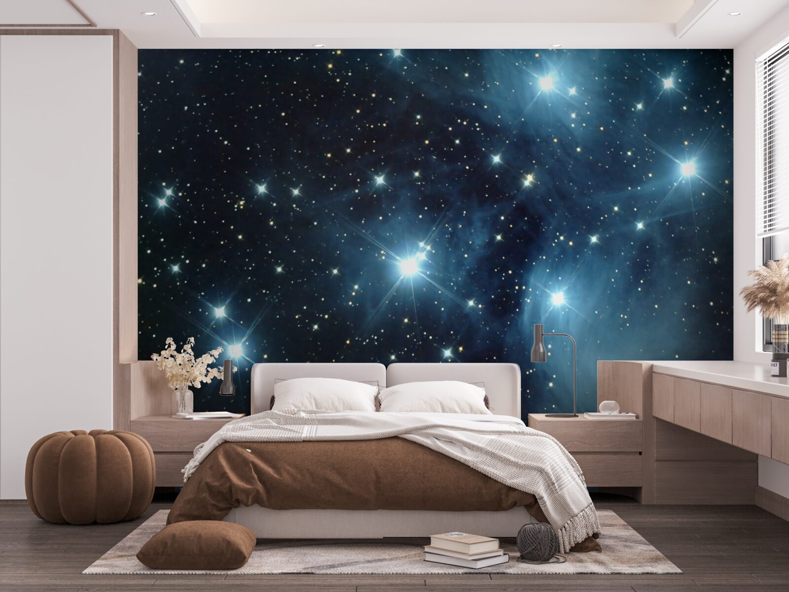 Papier peint un ciel parsemé d'étoiles