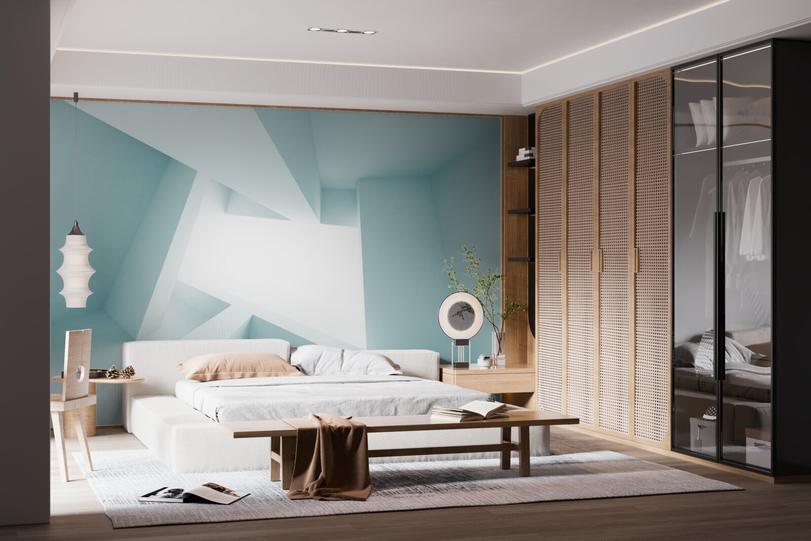 Papier peint transition en 3d