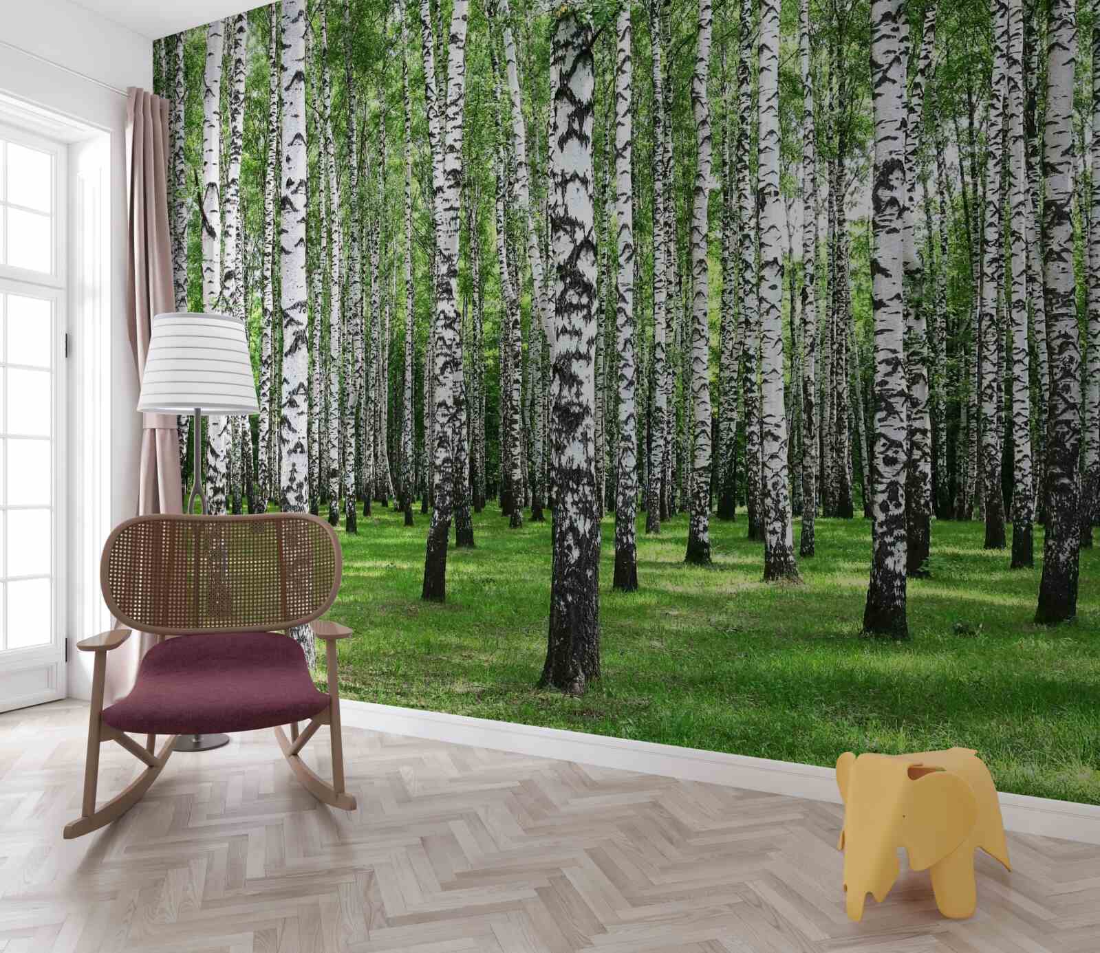 Papier peint vaste birch grove