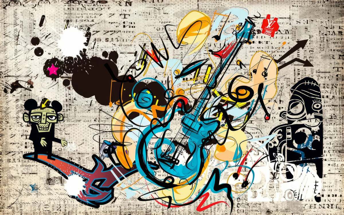 Papier peint peinture murale