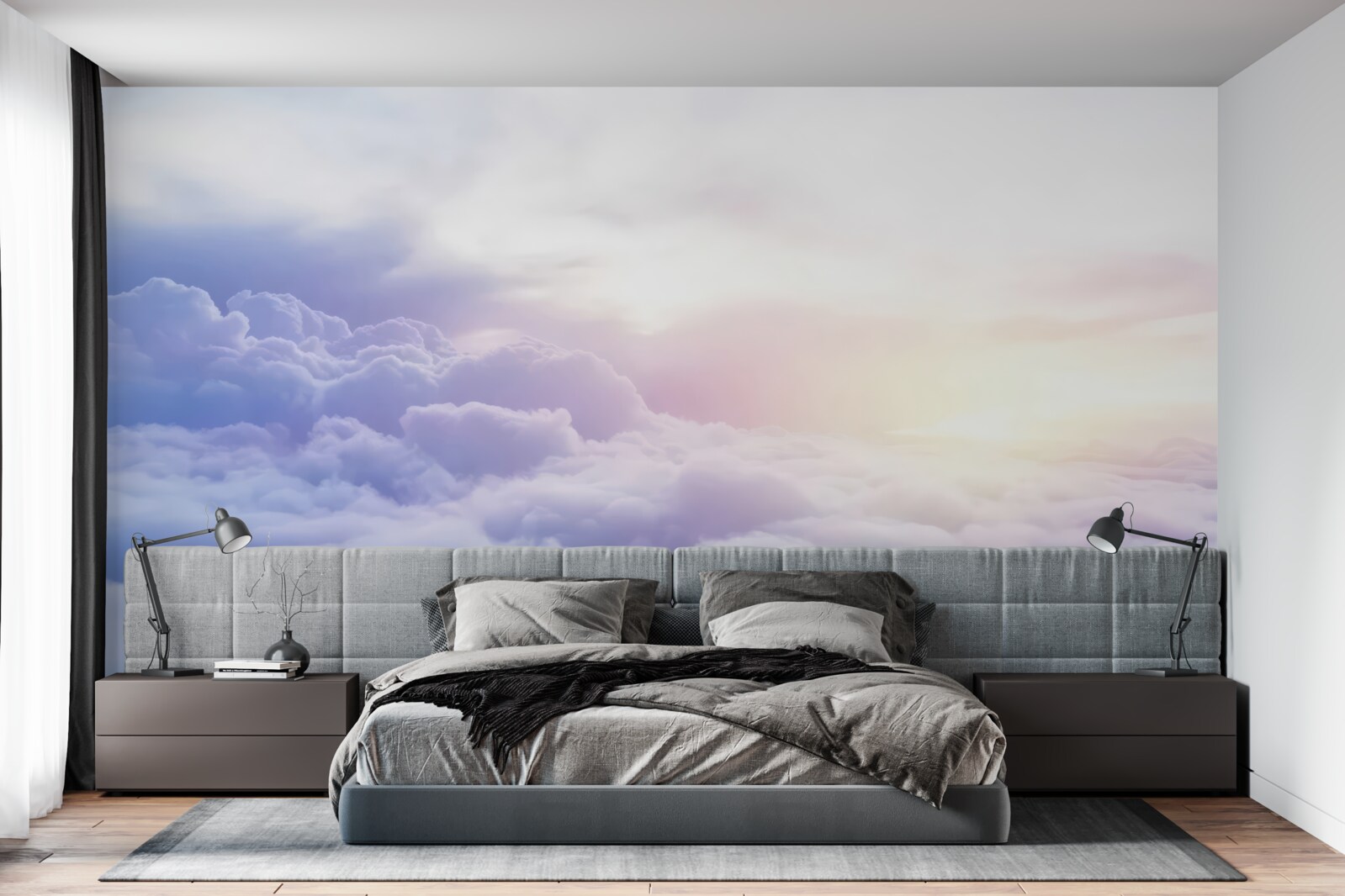 Papier peint nuages épais