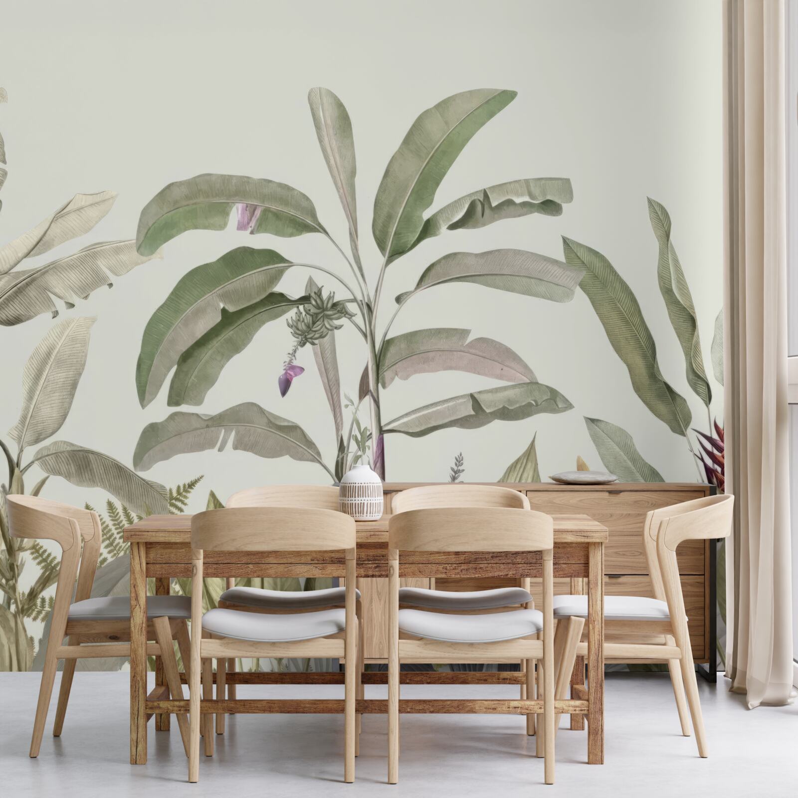 Papier peint des plantes et des feuilles clairsemées