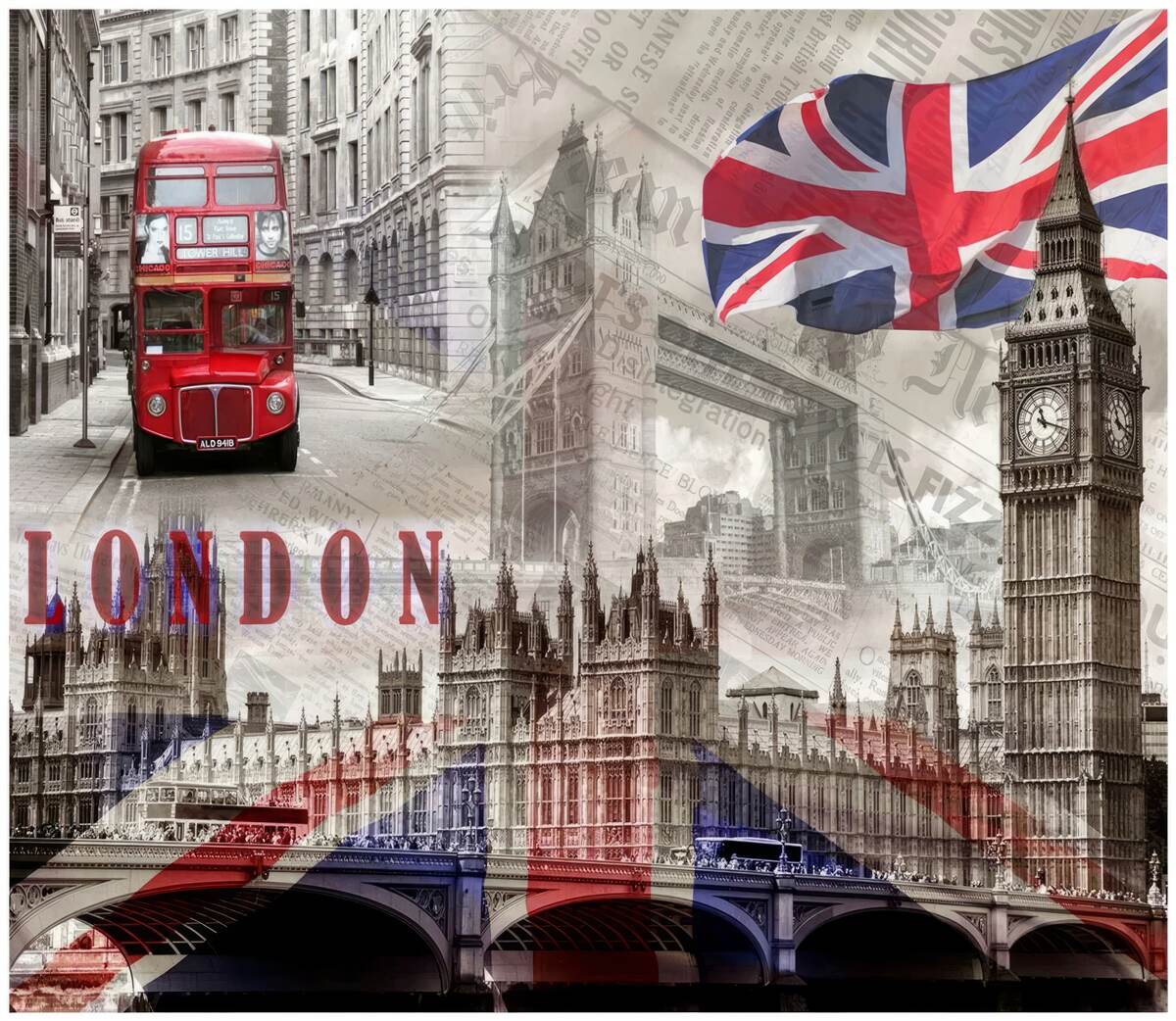 Papier peint Attractions touristiques de Londres