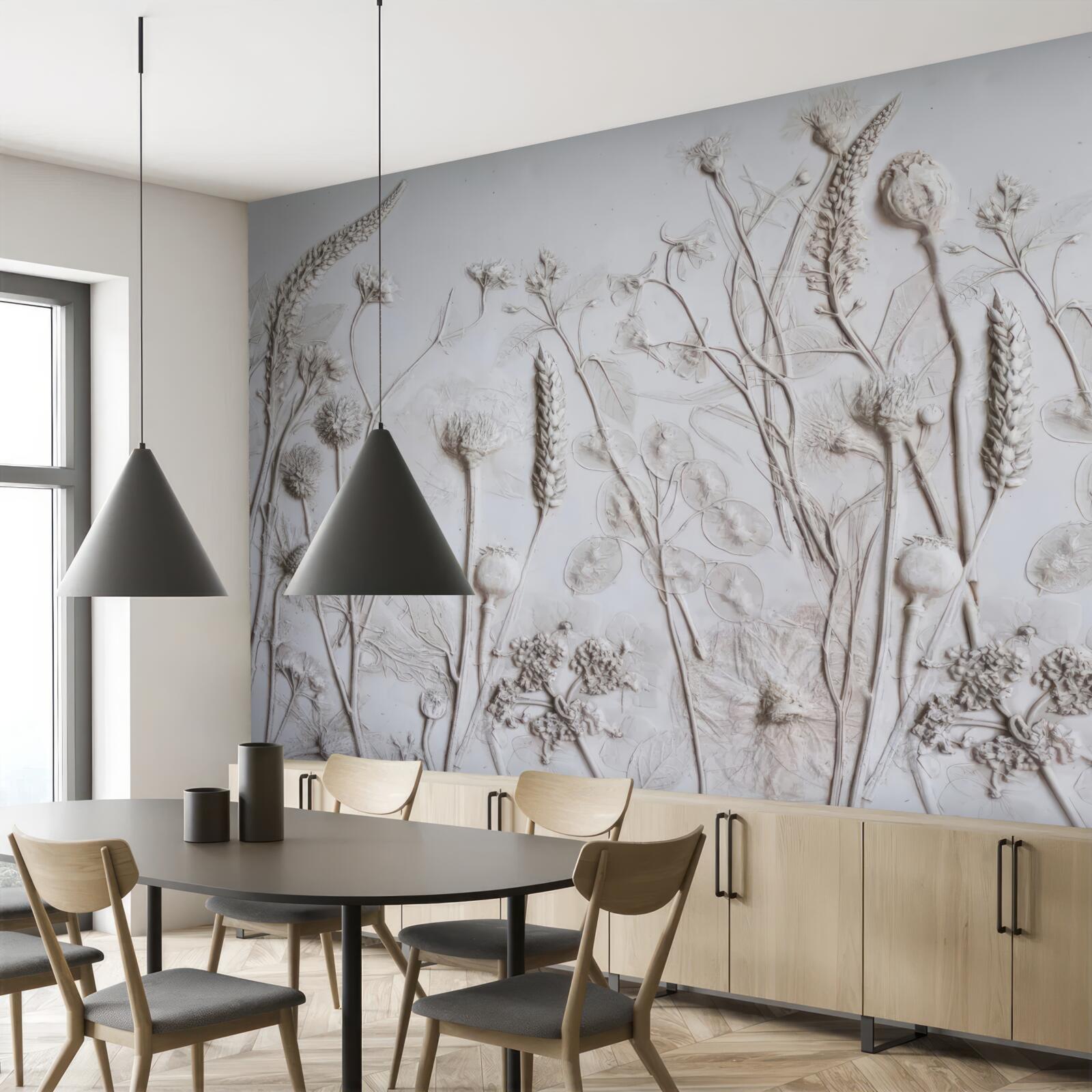 Papier peint diverses plantes