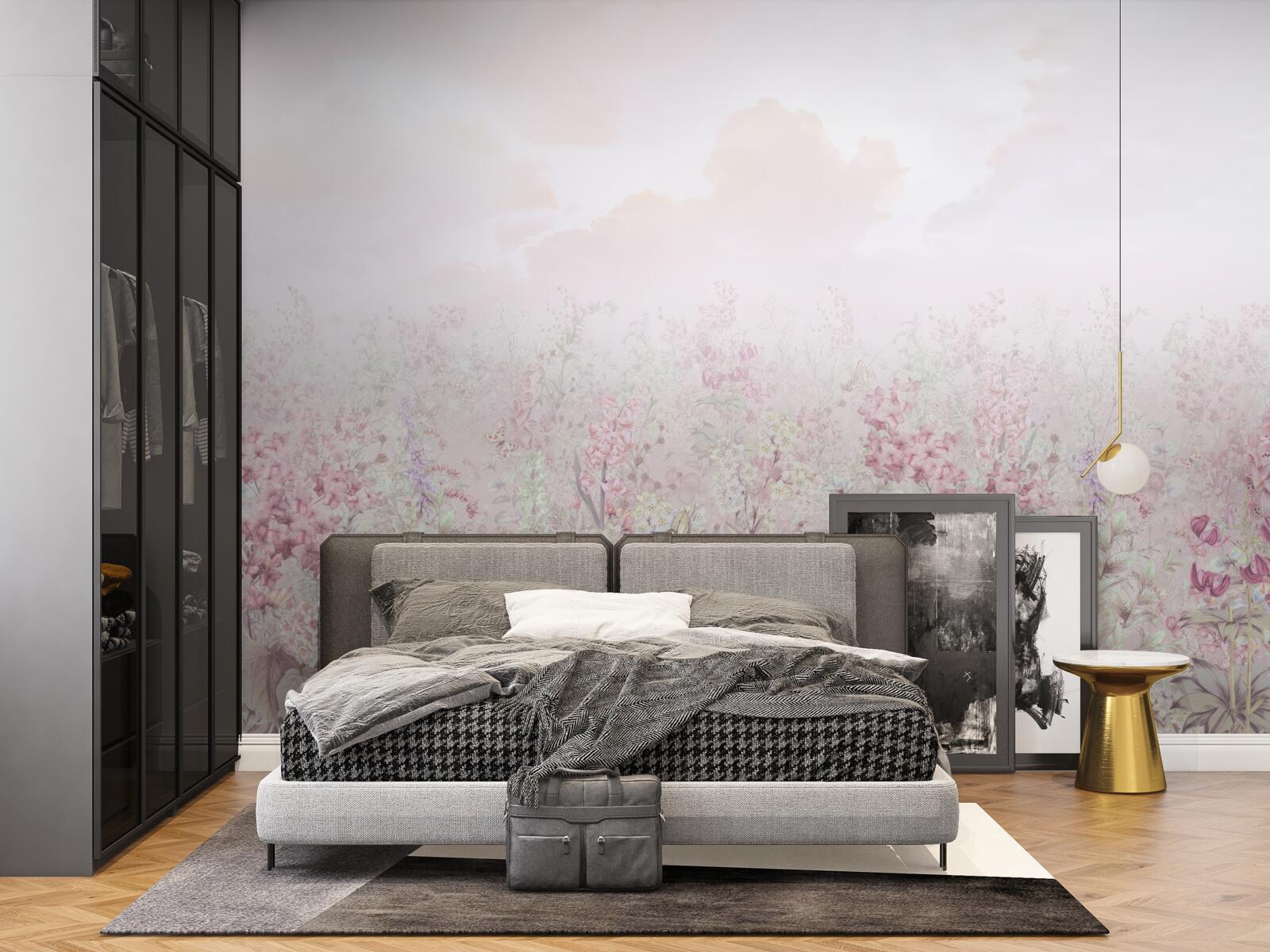 Papier peint Une prairie parsemée de fleurs
