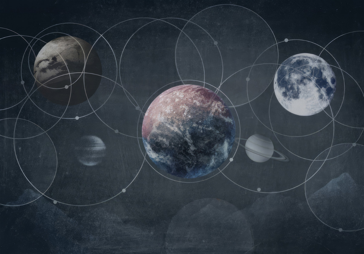Papier peint les planètes du système solaire