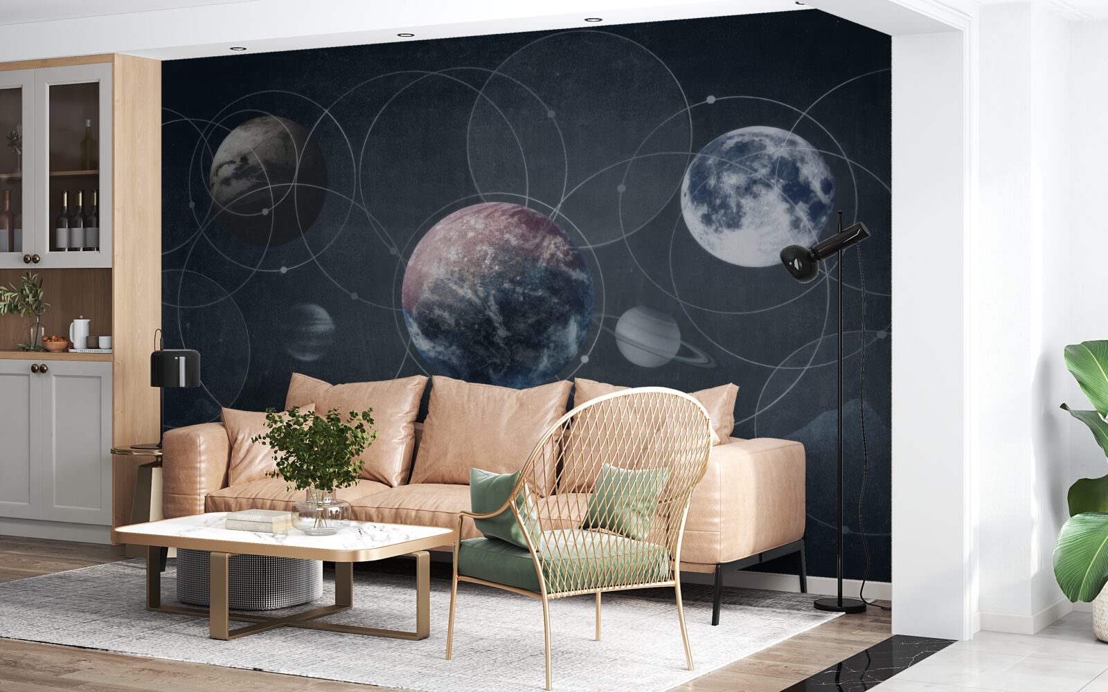 Papier peint les planètes du système solaire