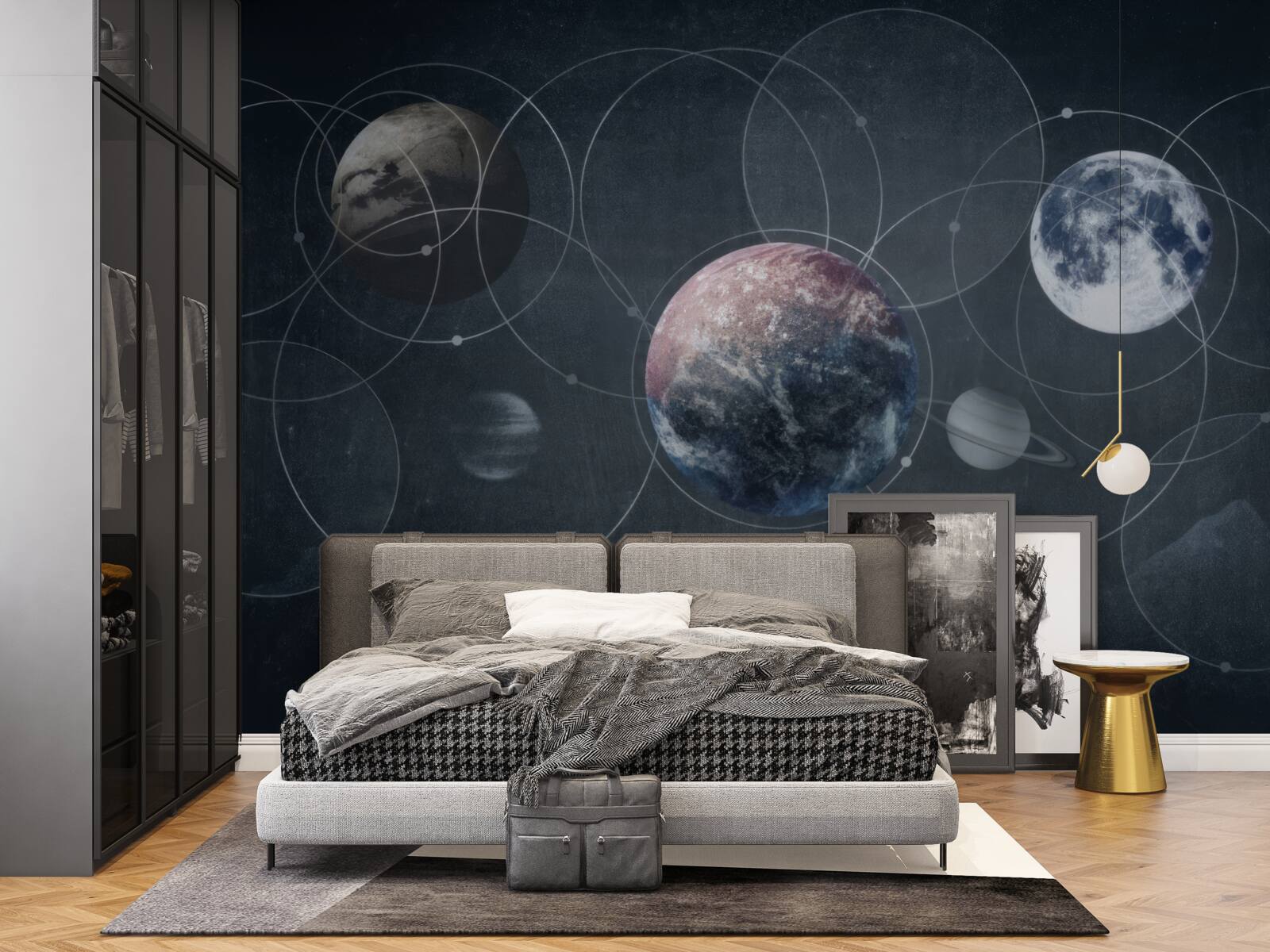 Papier peint les planètes du système solaire