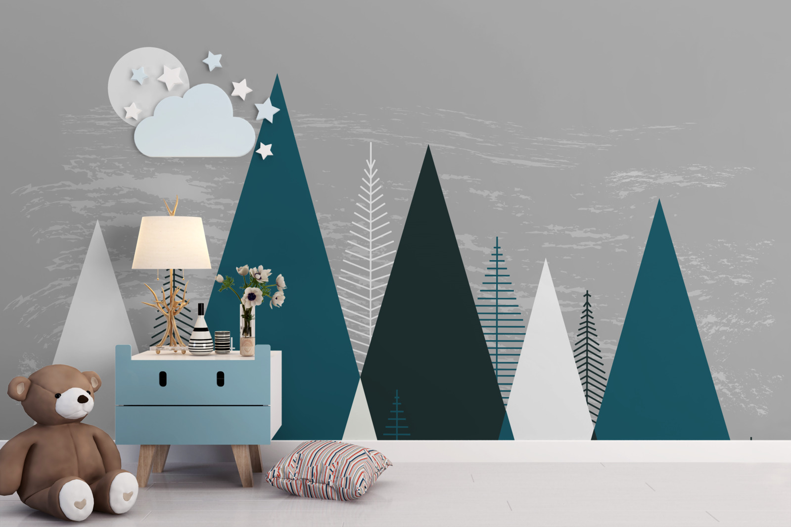 Papier peint les ténèbres enveloppent la forêt d'émeraude