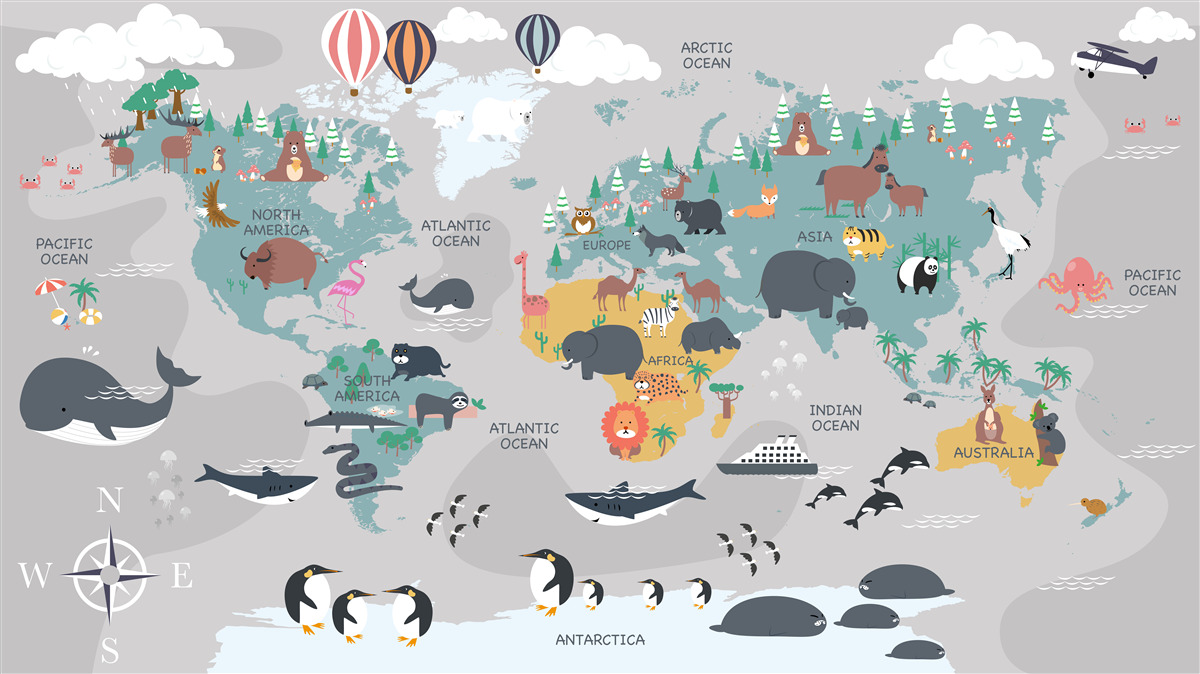 Papier peint des traités de paix avec les peuples des continents