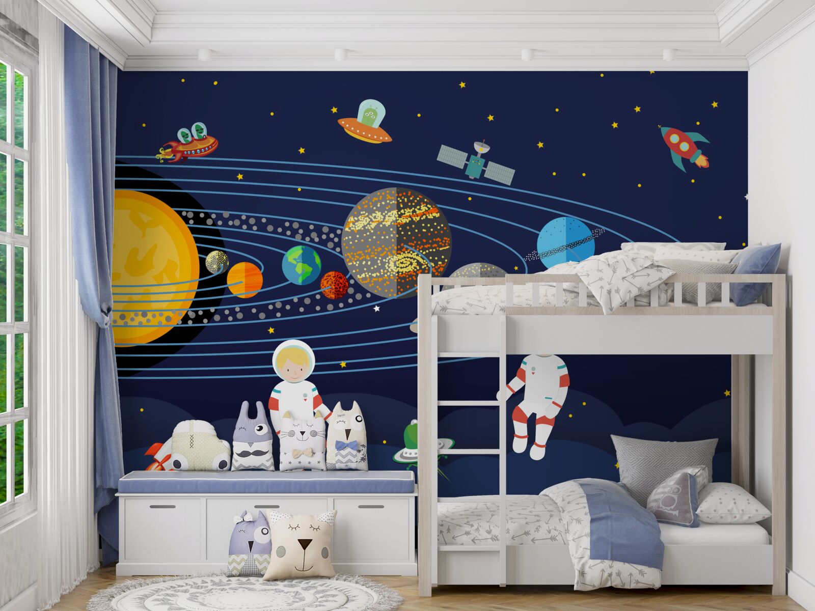 Papier peint l'humanité et les autres habitants de l'univers