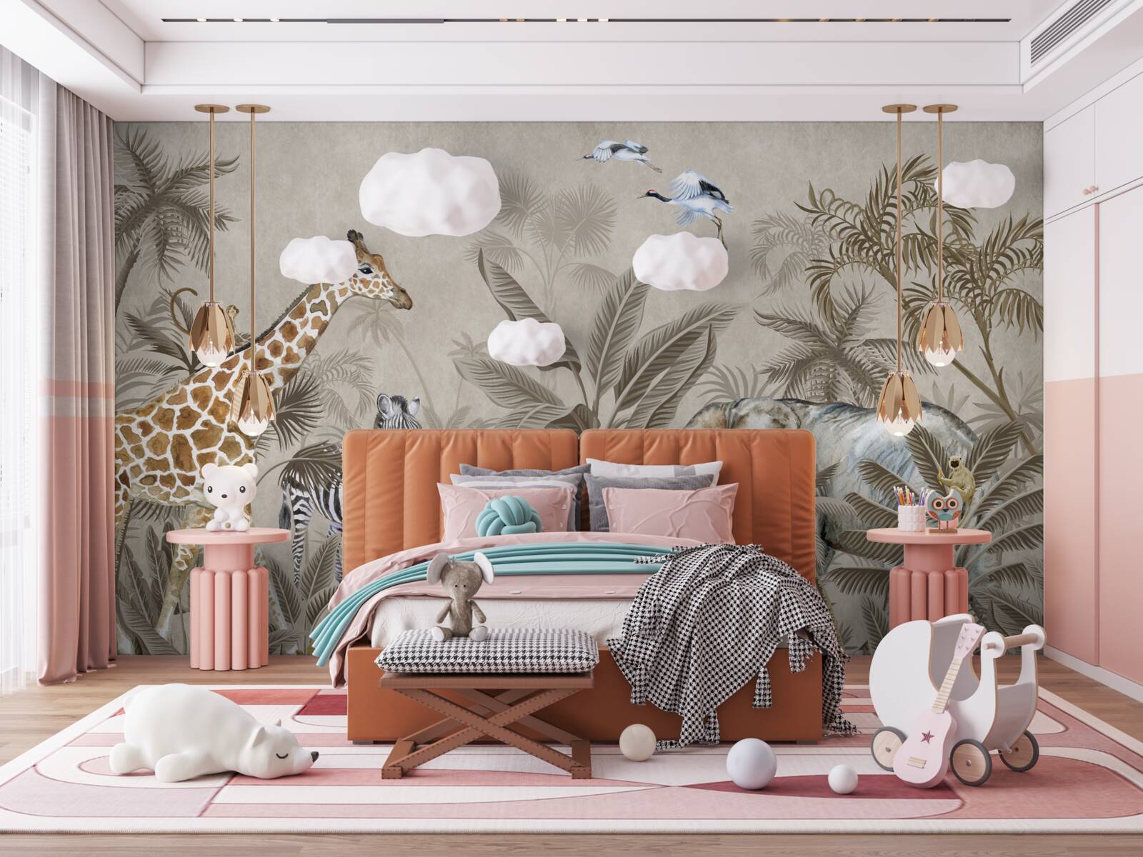 Papier peint les animaux aiment la pluie