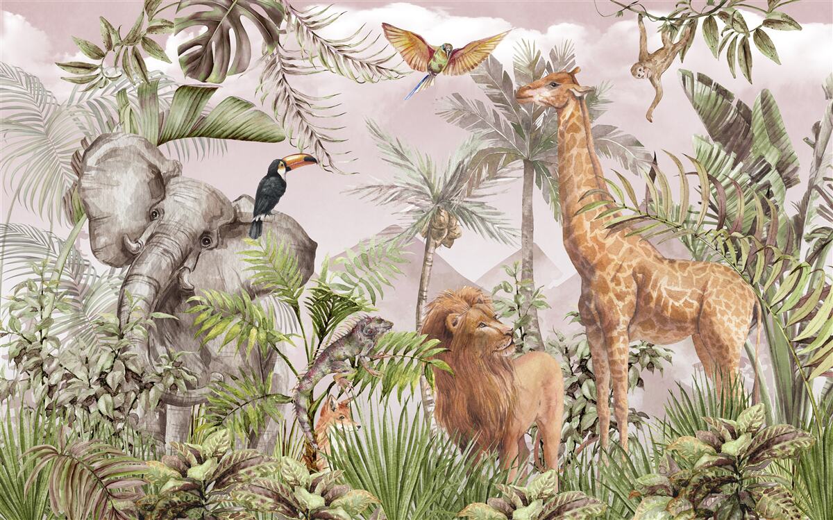 Papier peint habitants des régions tropicales