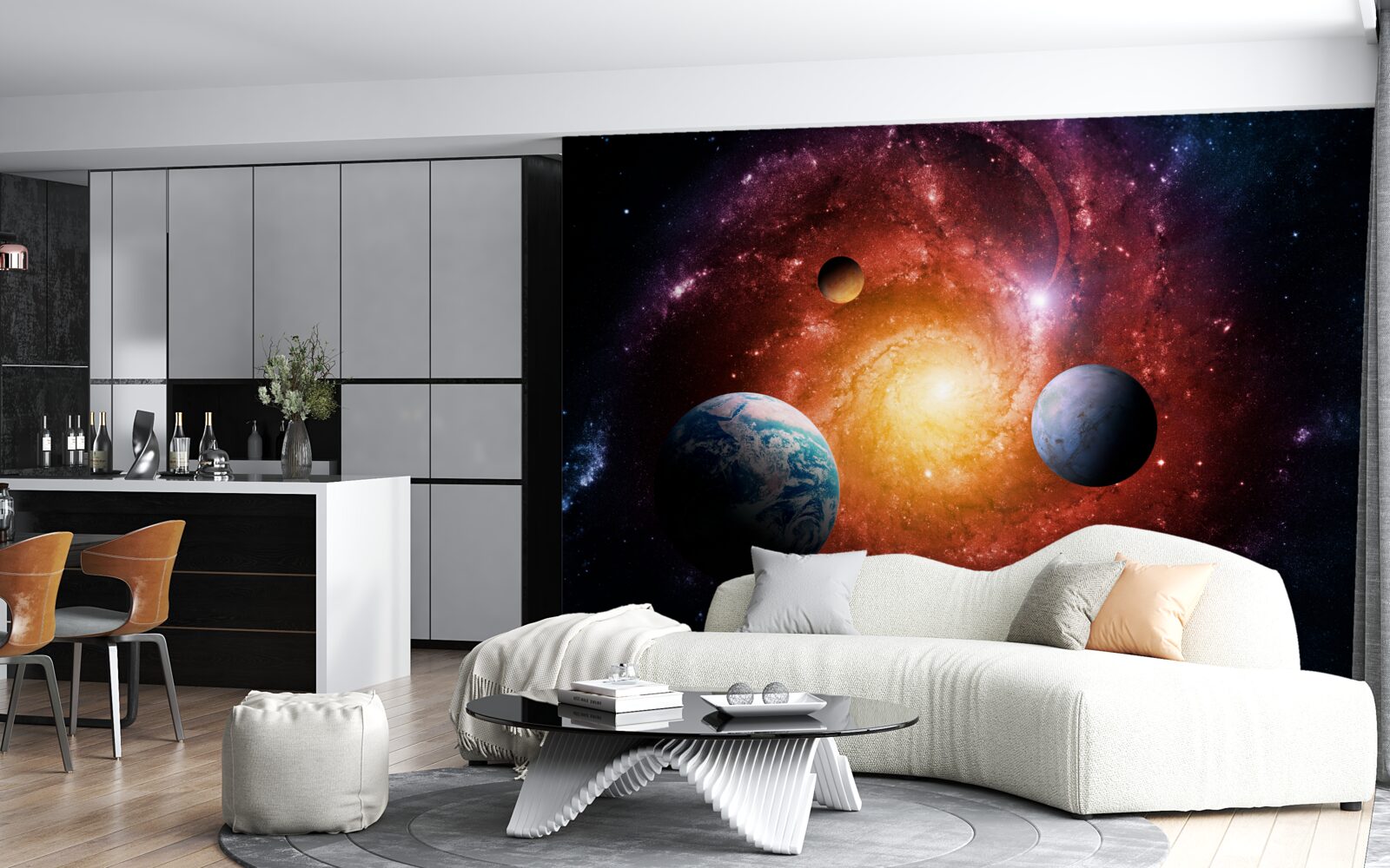 Papier peint les espaces illimités de l'univers