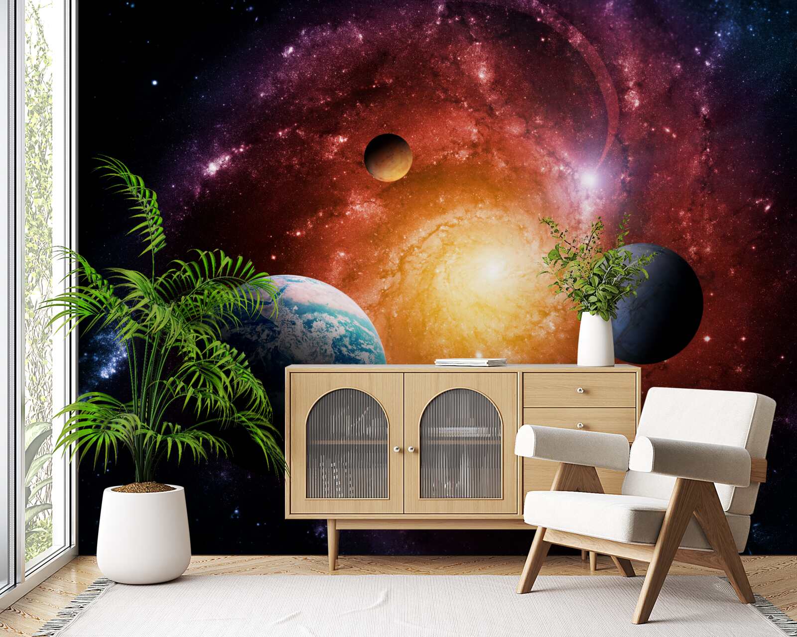 Papier peint les espaces illimités de l'univers