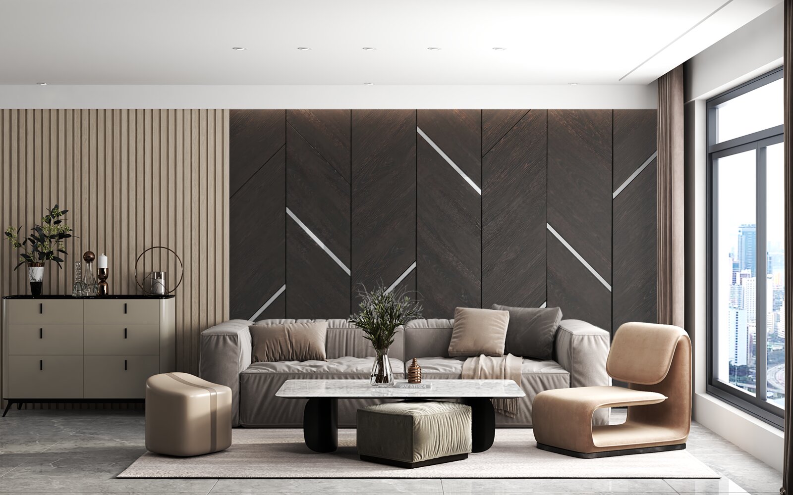 Papier peint le parquet est noir avec des rayures blanches