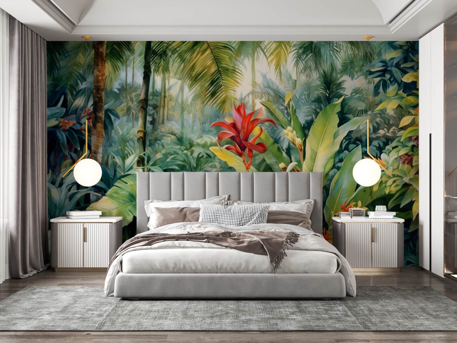 Papier peint une incroyable variété de flore tropicale