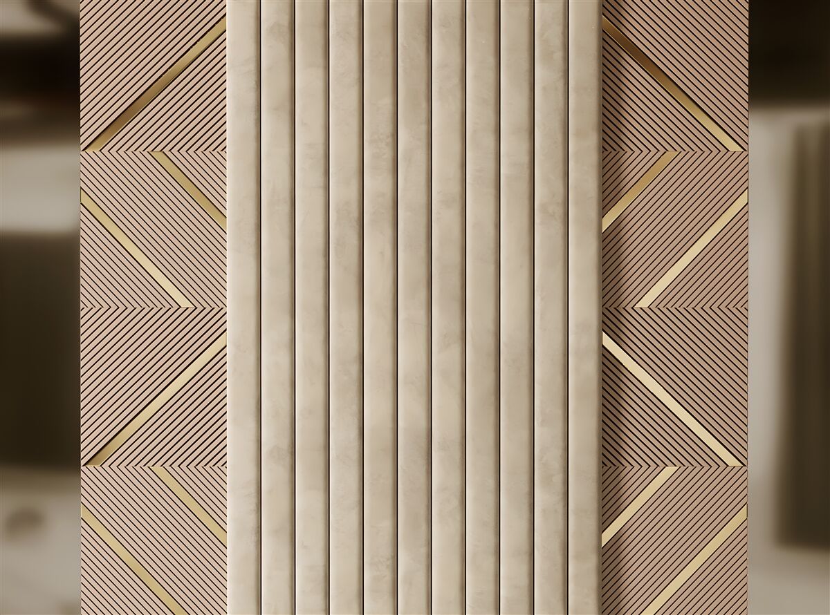 Papier peint motifs géométriques abstraits