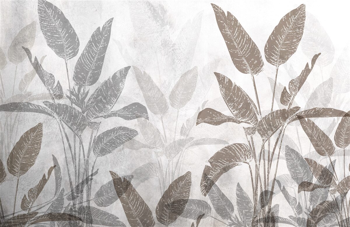Papier peint plantes hautes et massives