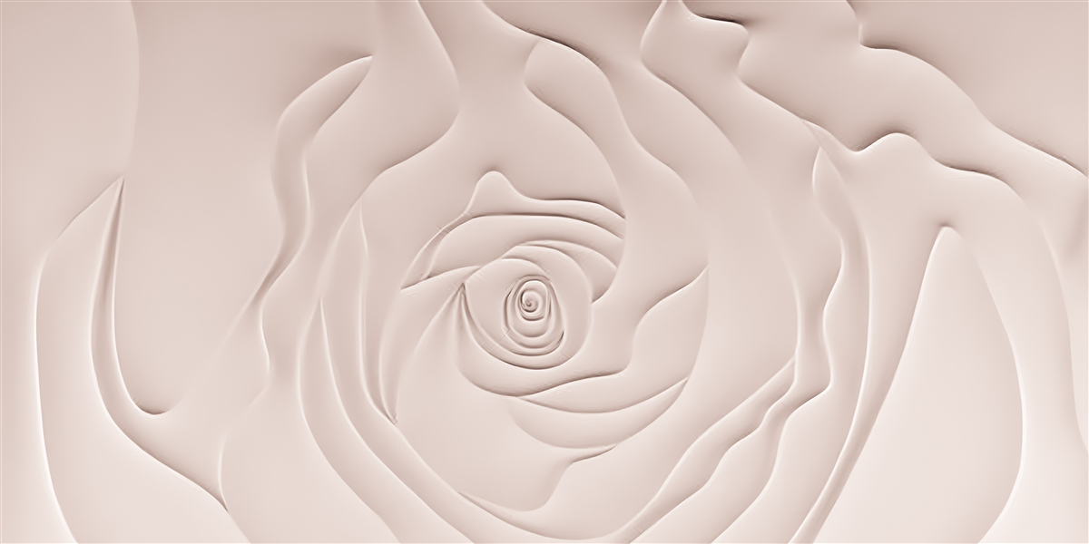 Papier peint bourgeon de rose abstrait