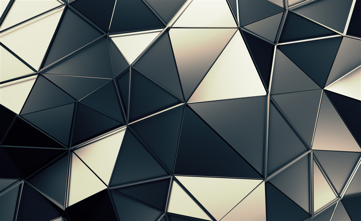 Papier peint l'éclat des triangles abstraits