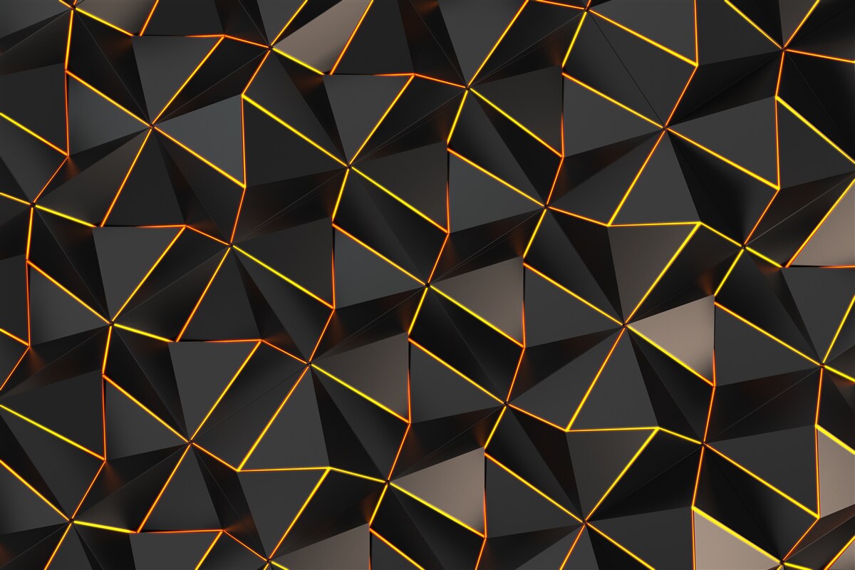 Papier peint Pyramides 3d avec or