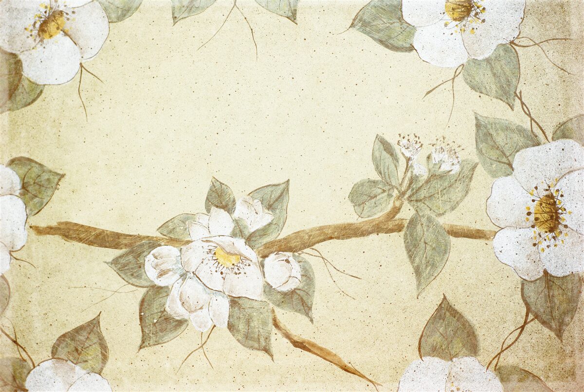Papier peint les fleurs s'épanouissent sur les branches