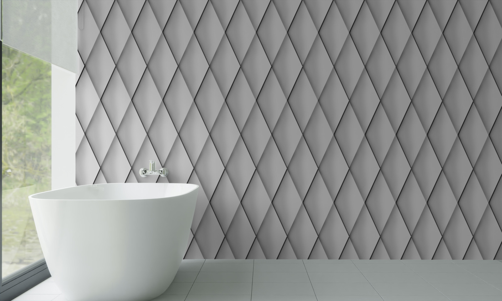 Papier peint diamants lisses