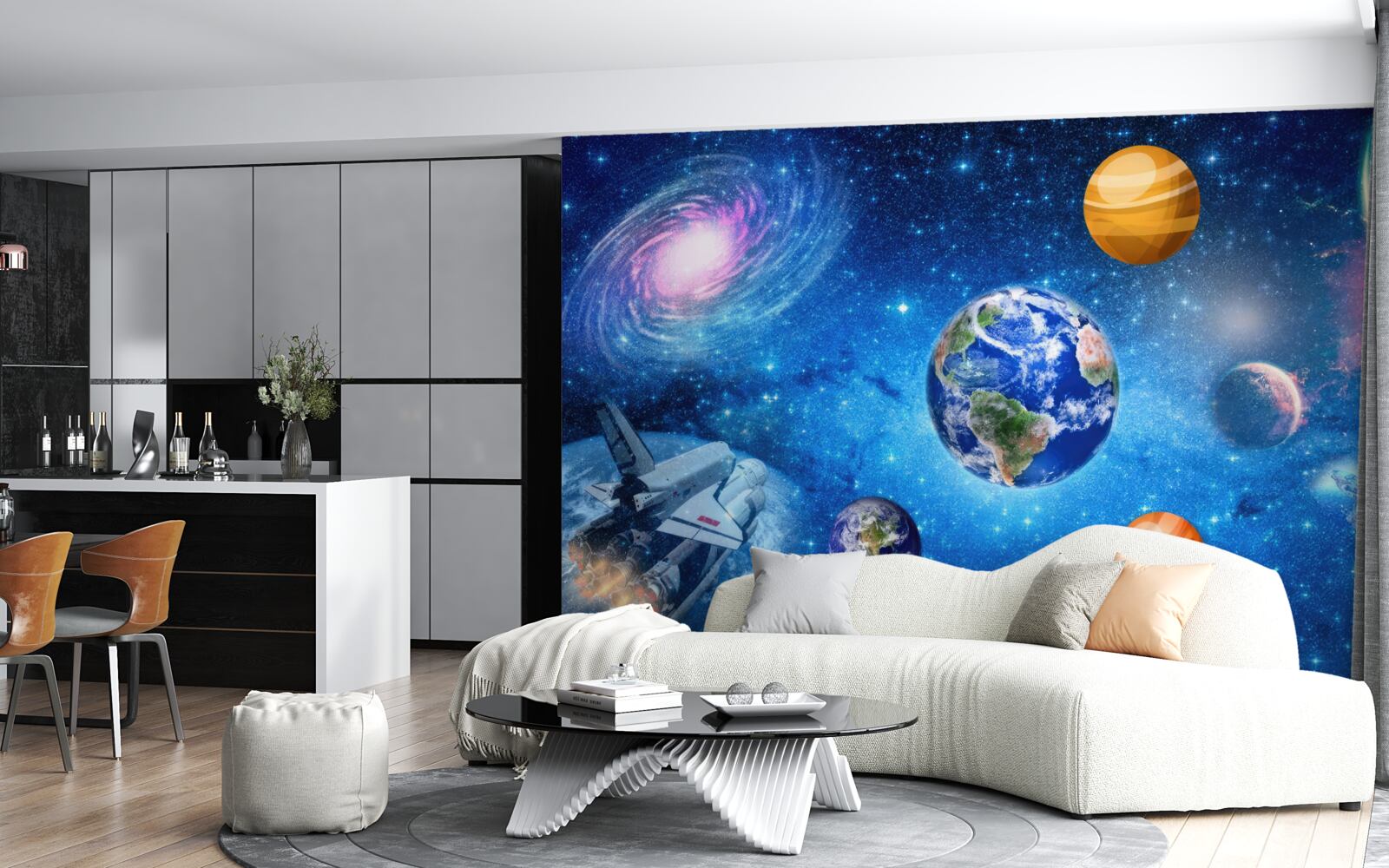 Papier peint les planètes et leur espace