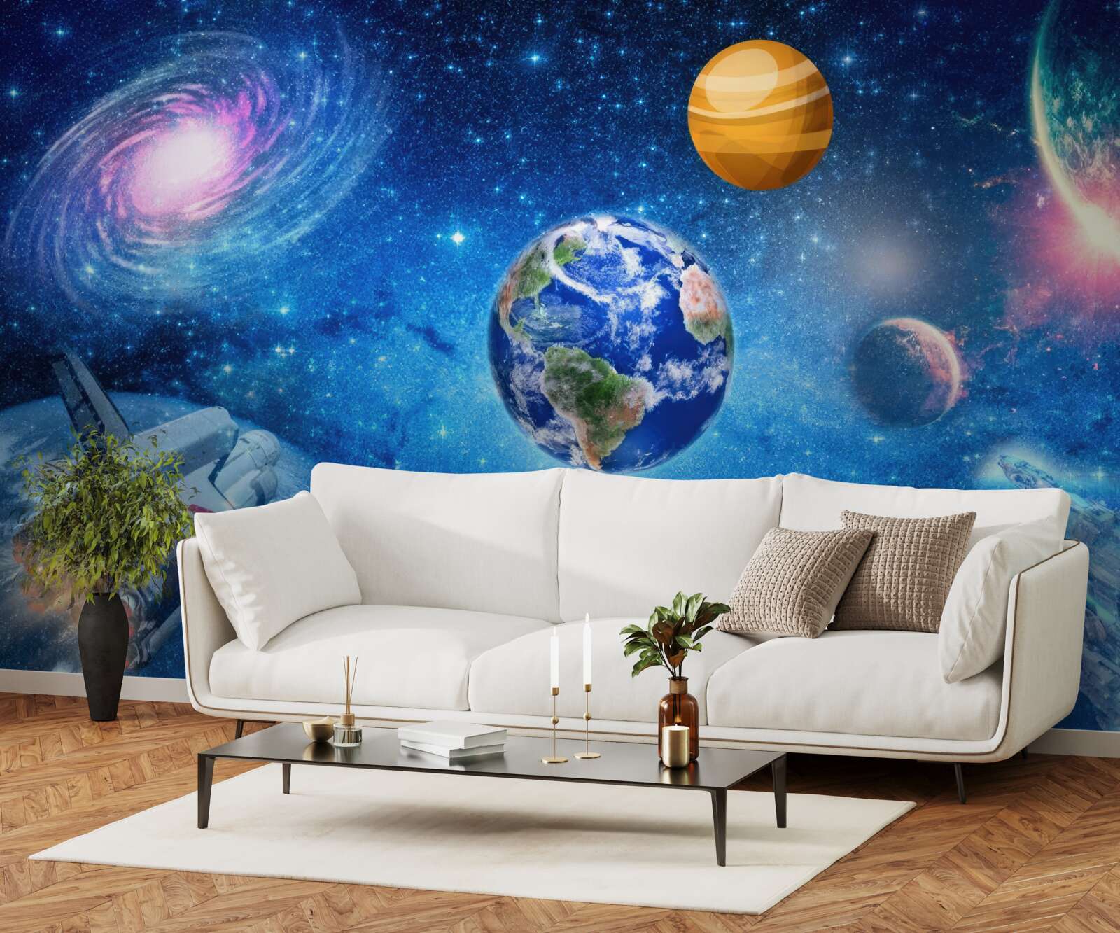 Papier peint les planètes et leur espace