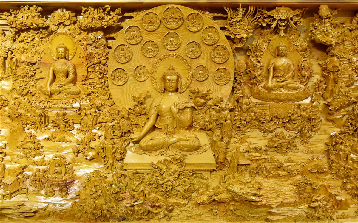 Papier peint tableau du tibet avec motifs