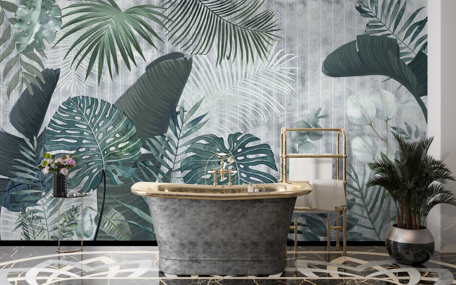 Papier peint l'abondance verte des forêts tropicales