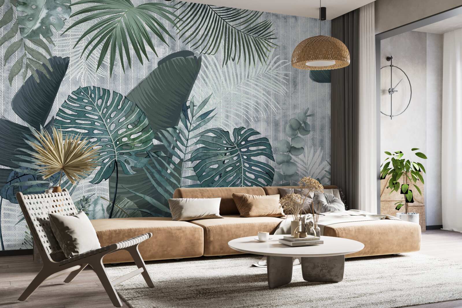 Papier peint l'abondance verte des forêts tropicales