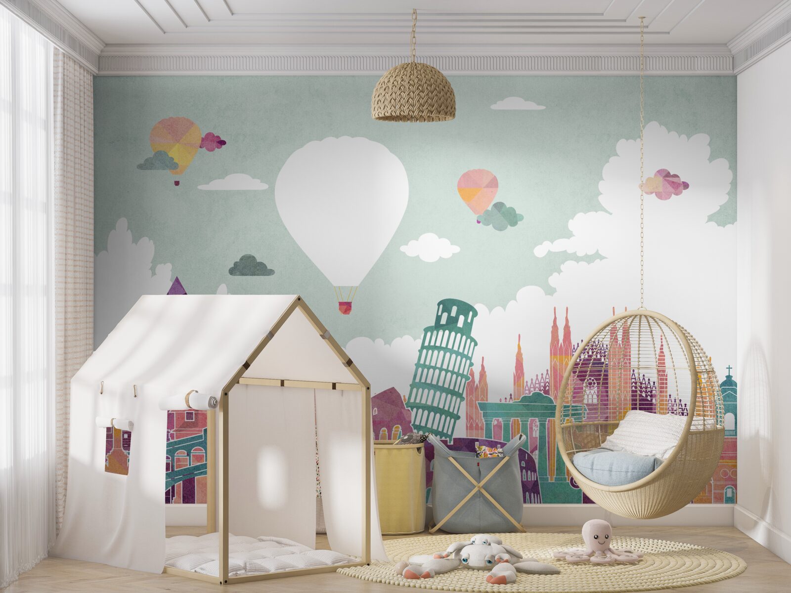 Papier peint bâtiments dans l'architecture mondiale