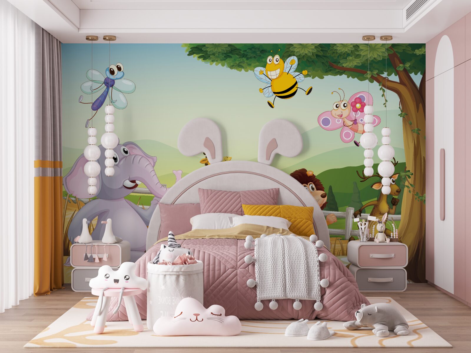 Papier peint animaux courant dans le champ
