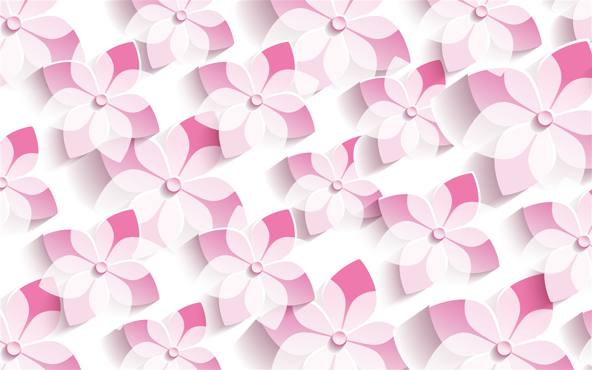 Papier peint fond dans des tons floraux roses