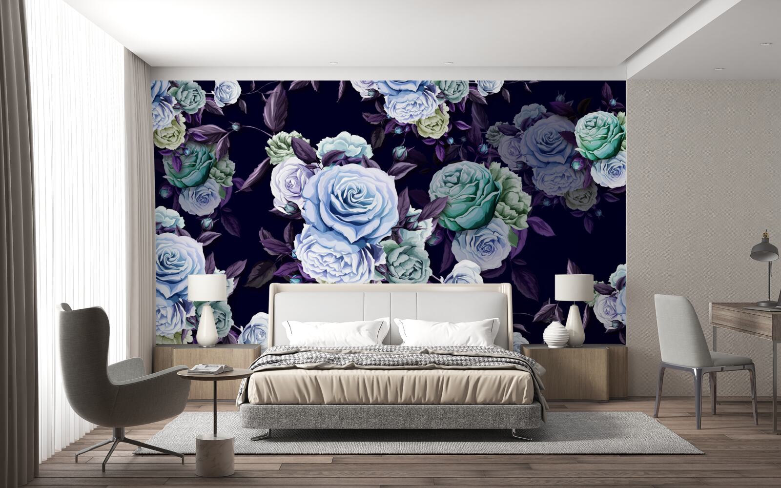 Papier peint les roses du ciel