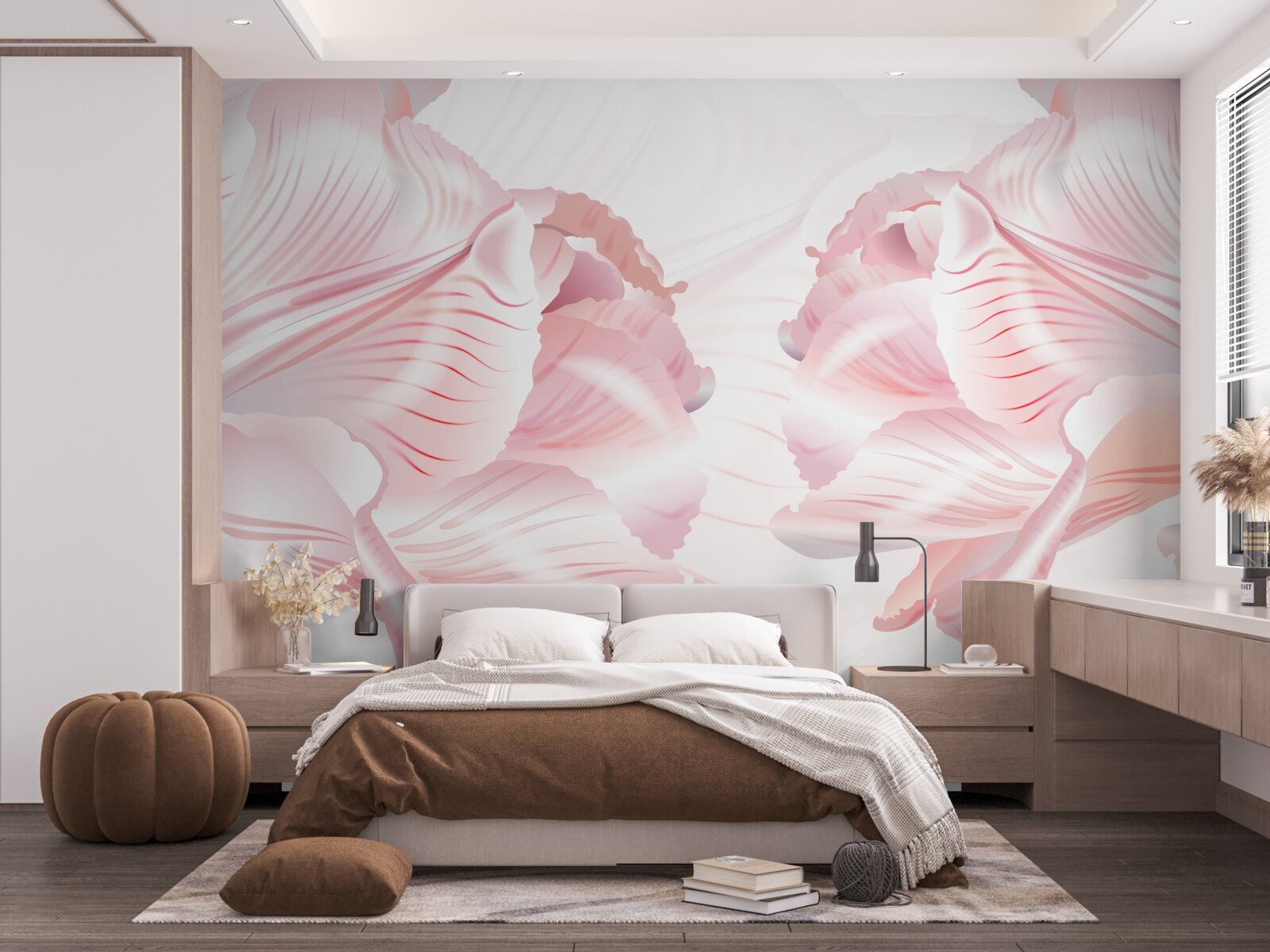 Papier peint des tulipes roses pour une ambiance romantique
