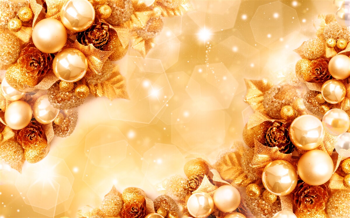 Papier peint perles d'or sur feuilles d'or