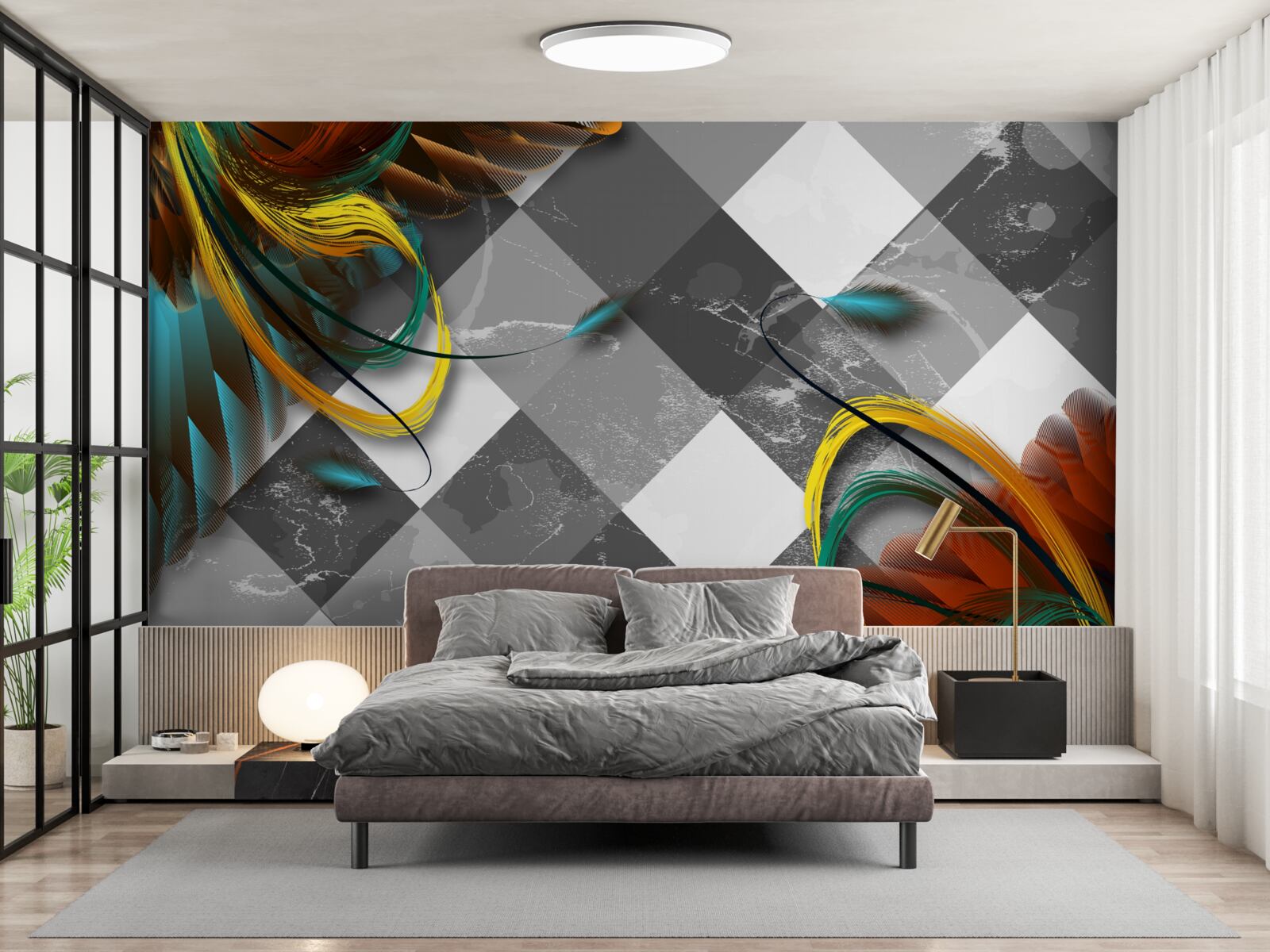 Papier peint comme des oiseaux de paradis