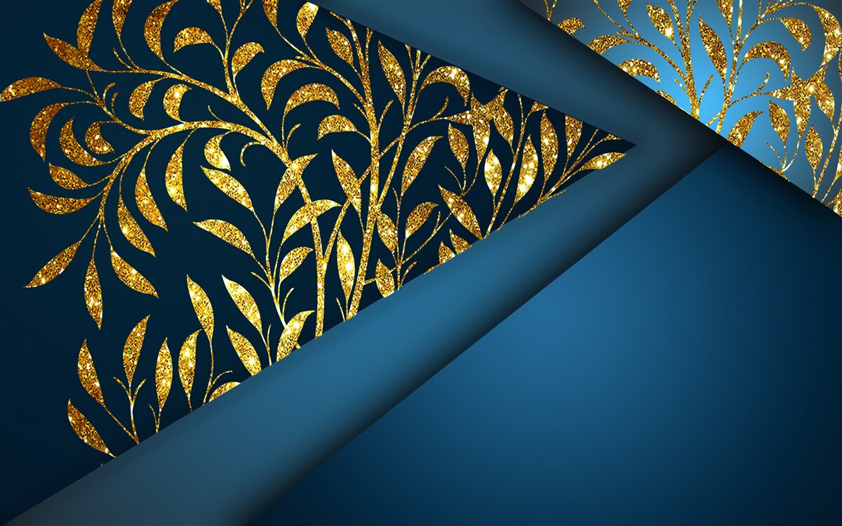 Papier peint le blé brille d'or sous le ciel nocturne
