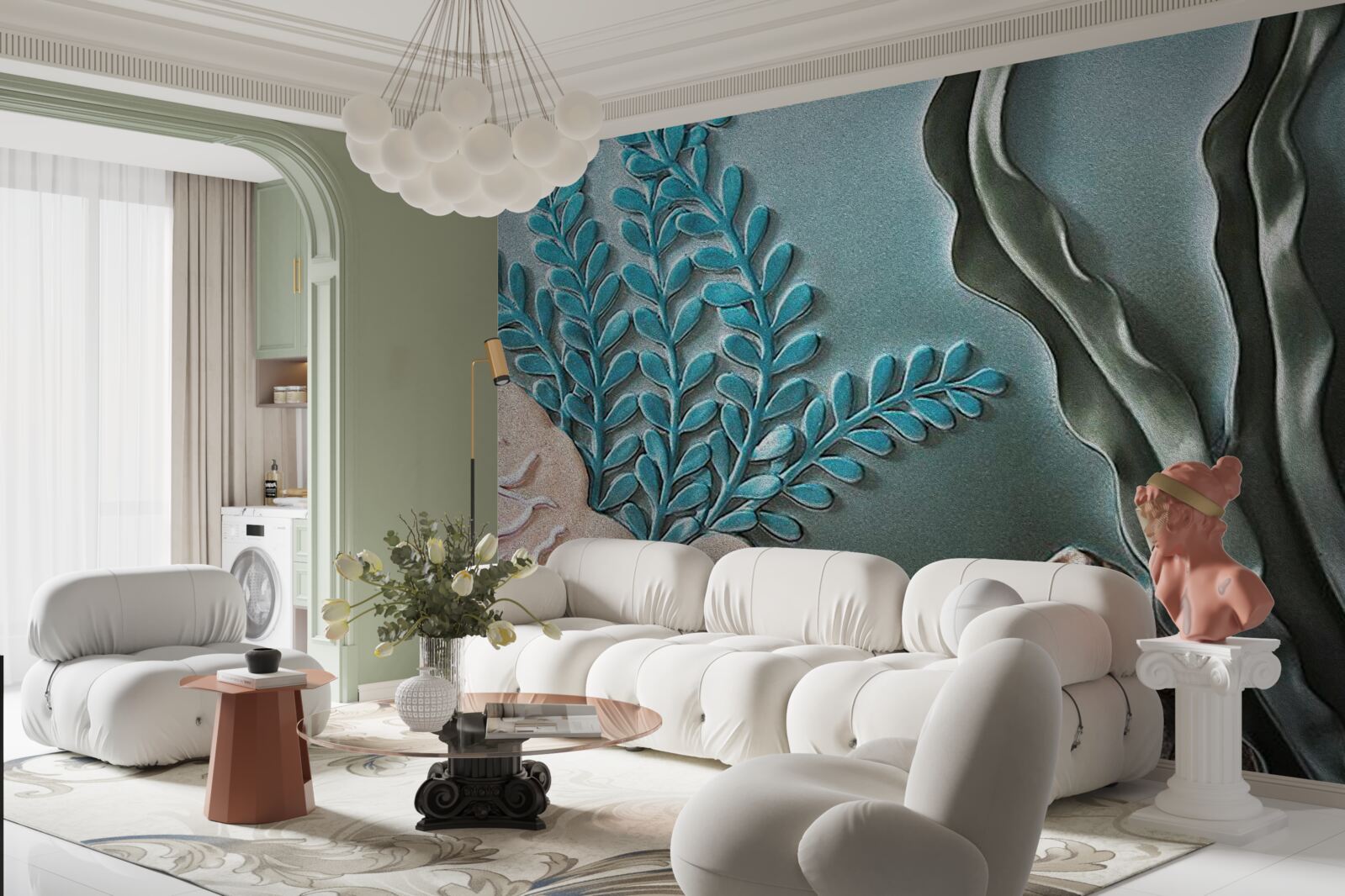 Papier peint plantes aquatiques et algues marines